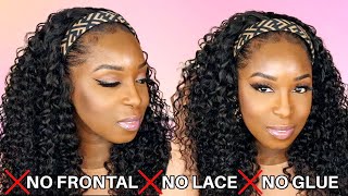 Thought I Was Done W/Headband Wigs Until I Found This One...       | Julia Hair Human Hair Curly Wig