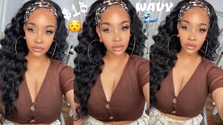$15 Wavy Headband Wig?!  Watch Me Style This Affordable Unit