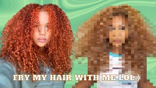 Dying My Copper Hair Blonde / Bronde?? | Hair Color Transformation
