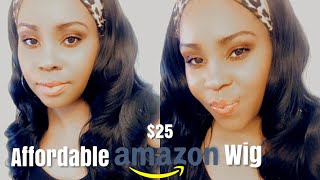 Affordable Amazon Headband Wig Review | $25 Nnzes Long Wavy Headband Wig 22"