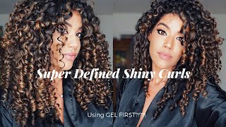 Super Shiny Defined Naturally Curly Hair Routine