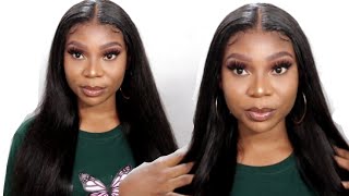  Best! Straight 13X4 Lace Frontal Wig Install (Easy) Beginner Friendly | Ft Yoniswigs