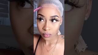 How I Install My Lace Wigs! | Under Three Minutes.Pre Plucked 4X4 Human Hair Lace Wig 150% Density