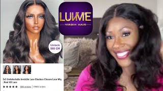 Luvme Hair | 5X5 Undetectable Invisible Lace Glueless Closure Lace Wig 18 Inches