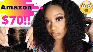 It'S Giving Scalp!! You Need This Curly Wig From Amazon!!! 4X4 Closure Unit 14 Inch