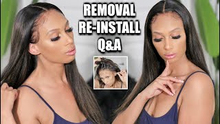 Wig Re-Apply & Removal: How To Remove Full Lace Wig Glue + Wash Wig | Q&A Prettyluxhair