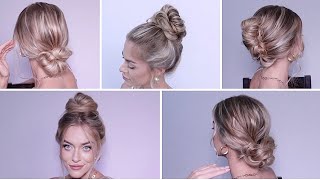 Top 5 Updos For Any Occasion | Hairstyles For School, Work, College, Party