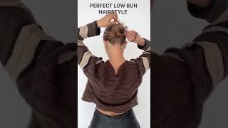  How To Do Perfect Low Bun Hairstyle? #Shorts