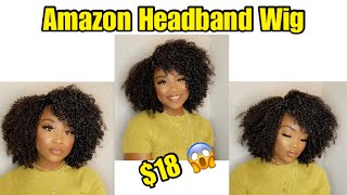 Must Have!! Curly Headband Wig Ft Yxcheris Hair /Easy Quick & Simple