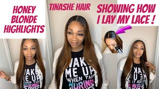 Fall Ready Honey Blonde 13X4 Lace Wig ,Very Chatty How I Lay My Lace (Requested) Ft.Tinashe Hair