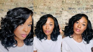 $35 For This Easy Slay? Yes Please! | Outre Synthetic Hair Sleeklay Part Hd Lace Front Wig - Shadora