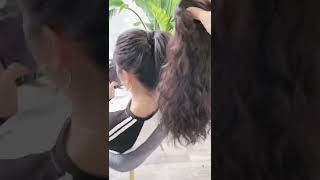 Look The Girl Installing The Highlight Wig#Curlyhair #Hairstyle #Humanhair