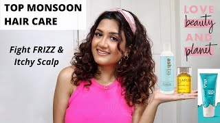 Top 7 Monsoon Hair Care Products | Products For Frizzy Hair + Itchy Scalp | Madhushree Joshi