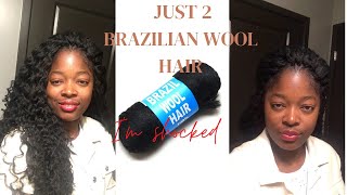 How To Make Long Crochet Wig With 2  Brazilian Wood Hair: Beginner'S Guide