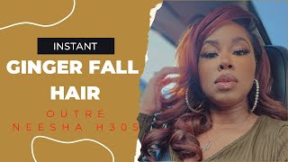 Fall Color Switch Up With Outre Half Wig Neesha H305 In Dr Ginger Install (Cute Red Head Alert)