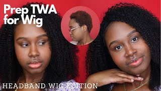 How To Prep Your Twa For A Headband Wig 2021 | Aliexpress | Sincerely.Cia