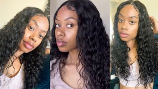 20'' 5X5 Wet And Wavy Undetectable Invisible Lace Glueless Closure Lace Wig