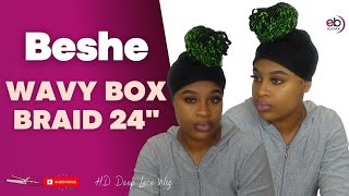Beshe Seduction Quick Wrap With Headband Wig "Wavy Box Braid 24",36" |Ebonyline.Com