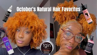 October: Favorite Natural Hair Products