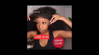 Kinky Curly Lace Front Brazilian Human Hair Wig