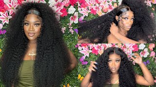 New Trending Style Two Swoops , Claw Cip Look Super Full Hd Curly Lace Wig | Asteria Hair