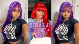 Side Part + Bang Jt Inspired Look On Sensationnel Lachan Synthetic Wig