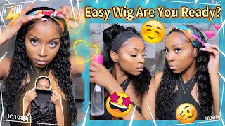 Effortless & Cheap Headband Wig! No Glue Protective Wig For Beginners Ft. #Ulahair