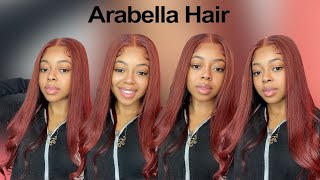 Redish Brown 5X5 Closure Wig | Glueless Wig Install | Ft Arabella Hair