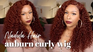 Nothing Says "Fall" Like This Color ! | 13X4 Curly Auburn Lace Front Wig | Ft. Nadula Hair