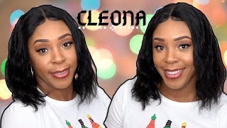 100% Brazilian Natural Human Hair Lace Front Wig - Cleona --/Wigtypes.Com