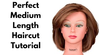 Medium Length Layered Haircut Step By Step Tutorial - Thesalonguy
