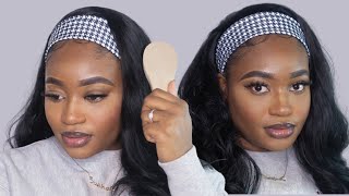 I Tried A Headband Wig & It Was Only $25 | Amazon Wig Review | Super Easy | Beginner Friendly
