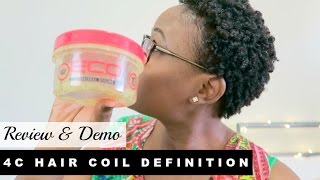 Curl Definition For Short Natural 4B/ 4C Kinky Hair | Eco Styler Gel Argan Oil Review