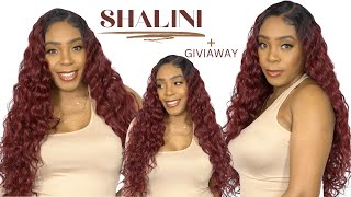 Outre Synthetic Hair Sleeklay Part Hd Lace Front Wig - Shalini +Giveaway --/Wigtypes.Com