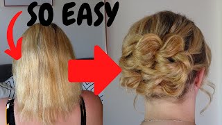 How To Do Easy Braided Hairstyle For Short To Medium Hair - Hair Tutorial