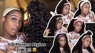 Must Have!! How To Style Headband Wig || No Glue, No Sew || Ula Hair