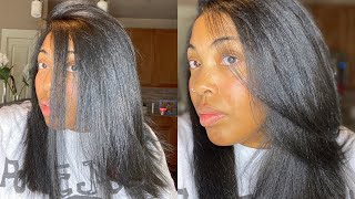 The Best Silk Press On My Newly Dyed Black Hair! No More Blonde| New Products