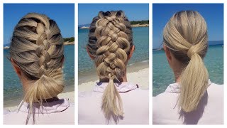 Diy 3 Easy Beach - Summer Hairstyles For Short To Medium Hair By Another Braid
