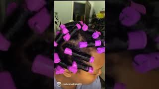 Perm Rod Set At Home #Naturalhairstyles  #Protectivestyles  #Naturalhaircare #Curlyhair  #Coilyhair