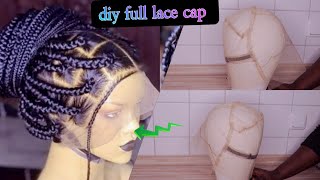 Diy Full Lace Wig Cap| With Adjustable Straps| Detailed
