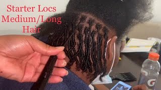 Starter Locs On Medium/Long Hair