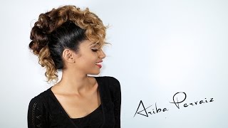 How To: Curly Faux Hawk (Easier Than It Looks!)  - Hair Tutorial | Ariba Pervaiz