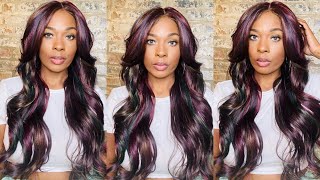 $25 For Oil Slicked Hair | Laude & Co Synthetic Hd Deep Part Lace Wig - Ugl007 Becky