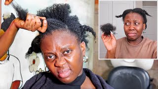 My 4C Hair Fell Out And A Natural Hair Salon In Nigeria Did This To Fix It!