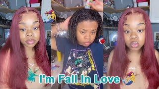 You Need Hd Lace Wig Sis! #Ulahair Review 13X4 Lace Wig Dyed Burgundy Color Without Damage!