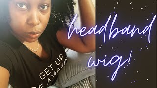 My First Wig!! Human Hair Headband Wig | Msfan Hair Amazon