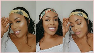 New Headband Wig! No Lace! No Glue! No Gel! | Protective Style Save Your Edges| Unice Hair
