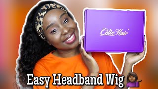 Super Pretty And Easy To Install Headband Wig From Celie Hair  || Just Siphosami