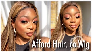 Honey Blonde Highlighted Wig Review Ft Afford Hair