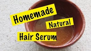 Homemade Natural Hair Serum - Aloe Vera Gel To Get Soft, Smooth & Shiny Hair,